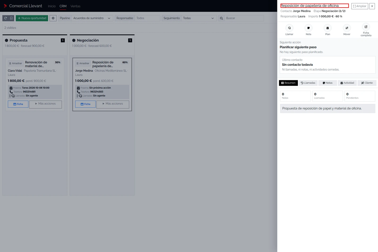 Kanban y filtros