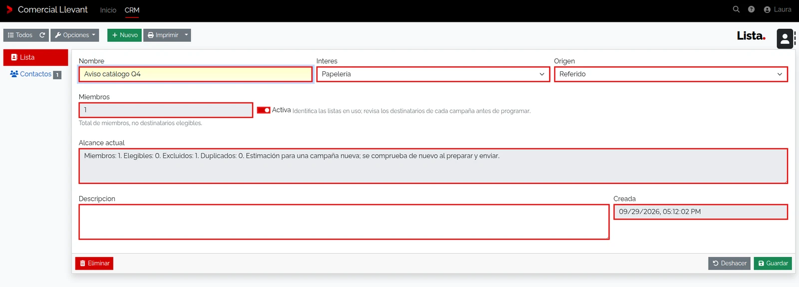 Lista completa