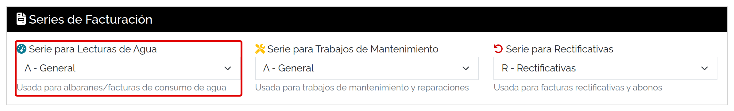 Series del plugin