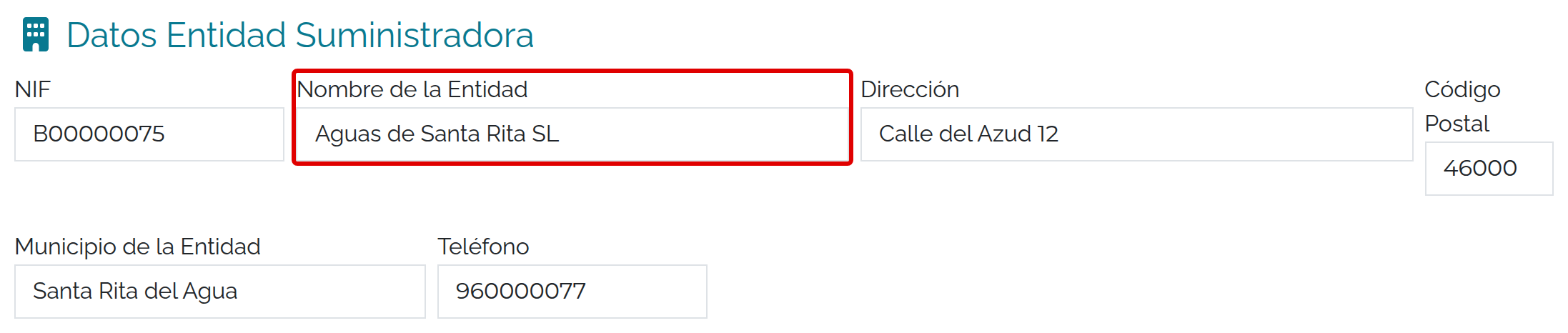 Entidad del resumen anual