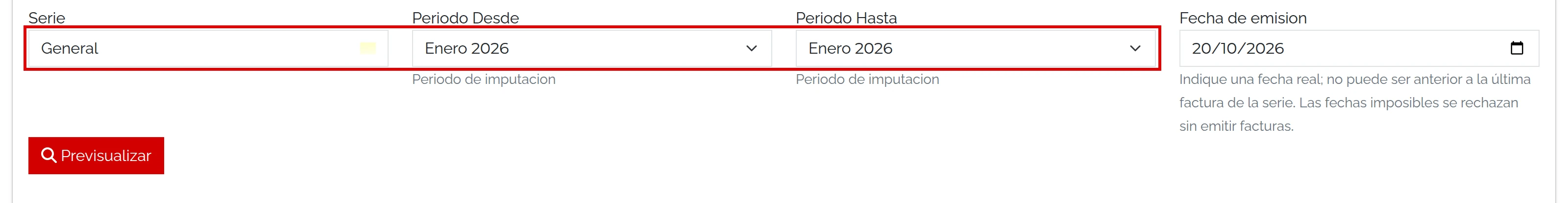 Filtros por imputación