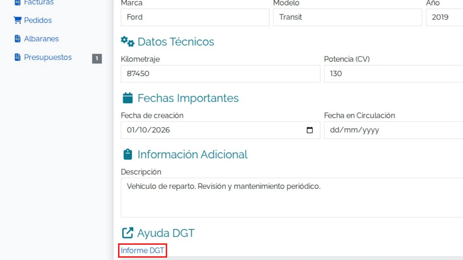 Puerta a la DGT