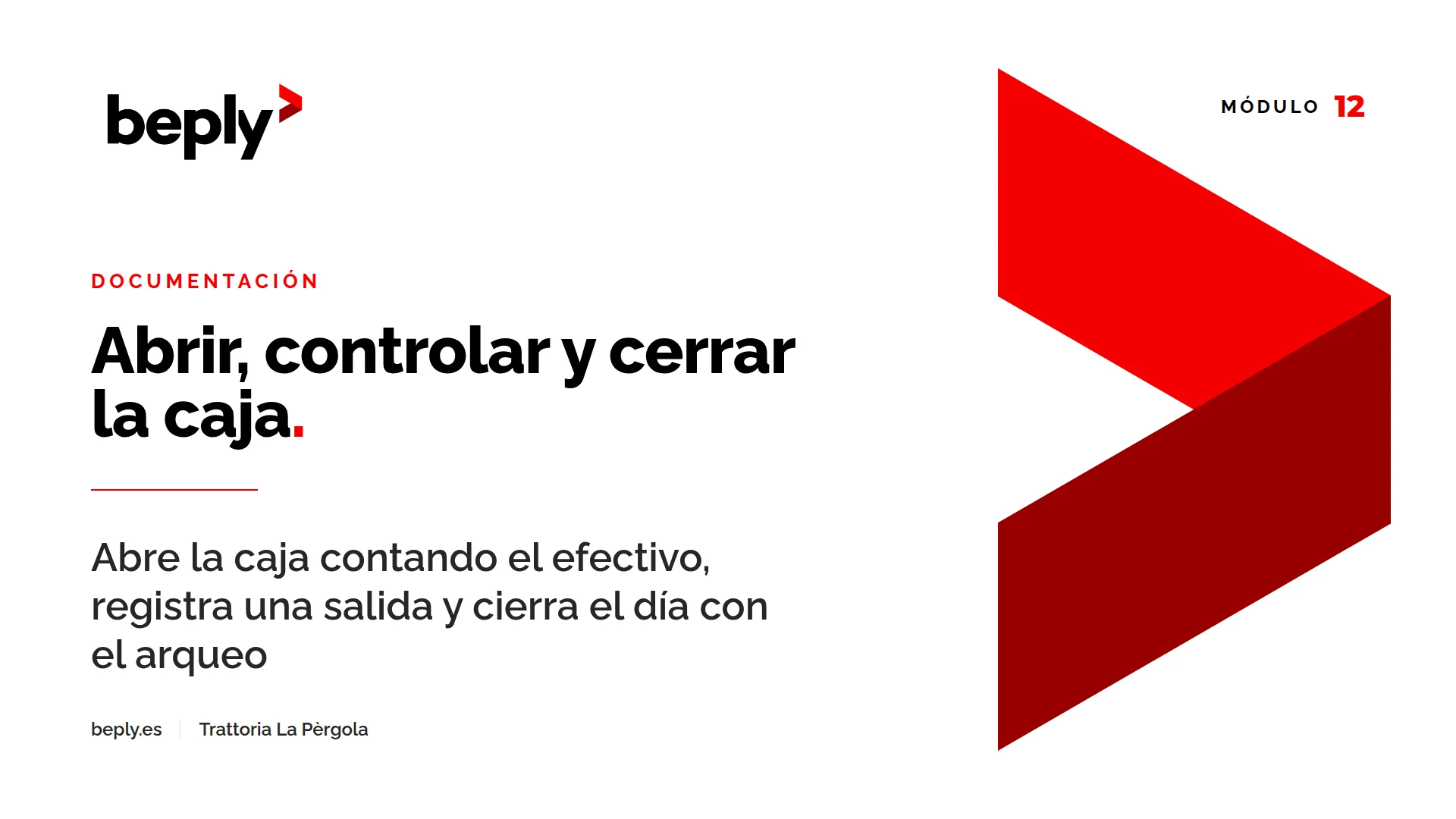 Portada del vídeo «Abrir, controlar y cerrar la caja»