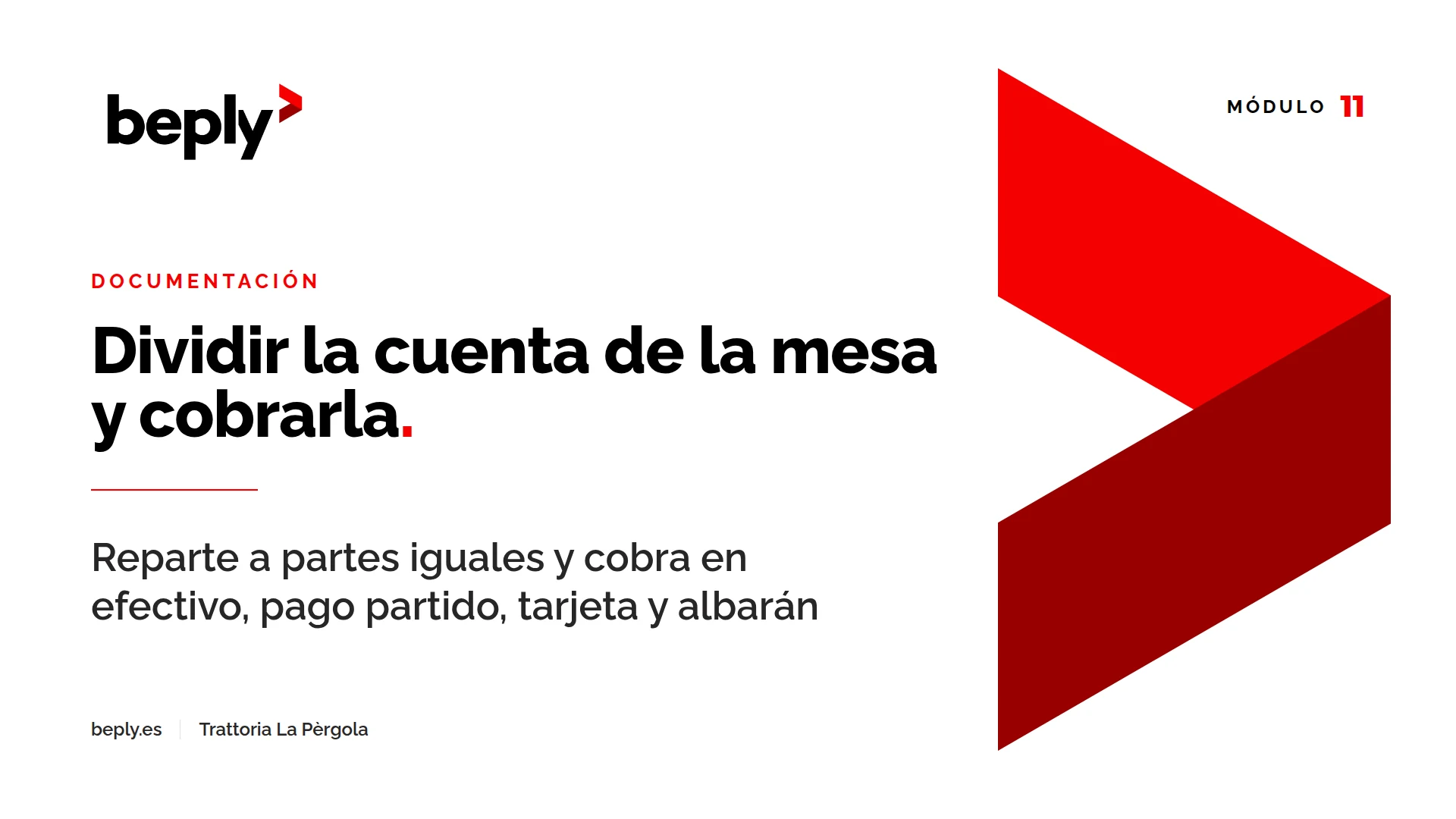 Portada del vídeo «Dividir la cuenta de la mesa y cobrarla»