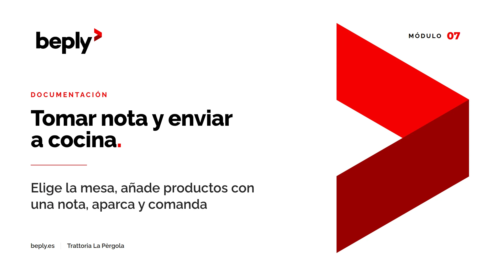 Portada del vídeo «Tomar nota y enviar a cocina»