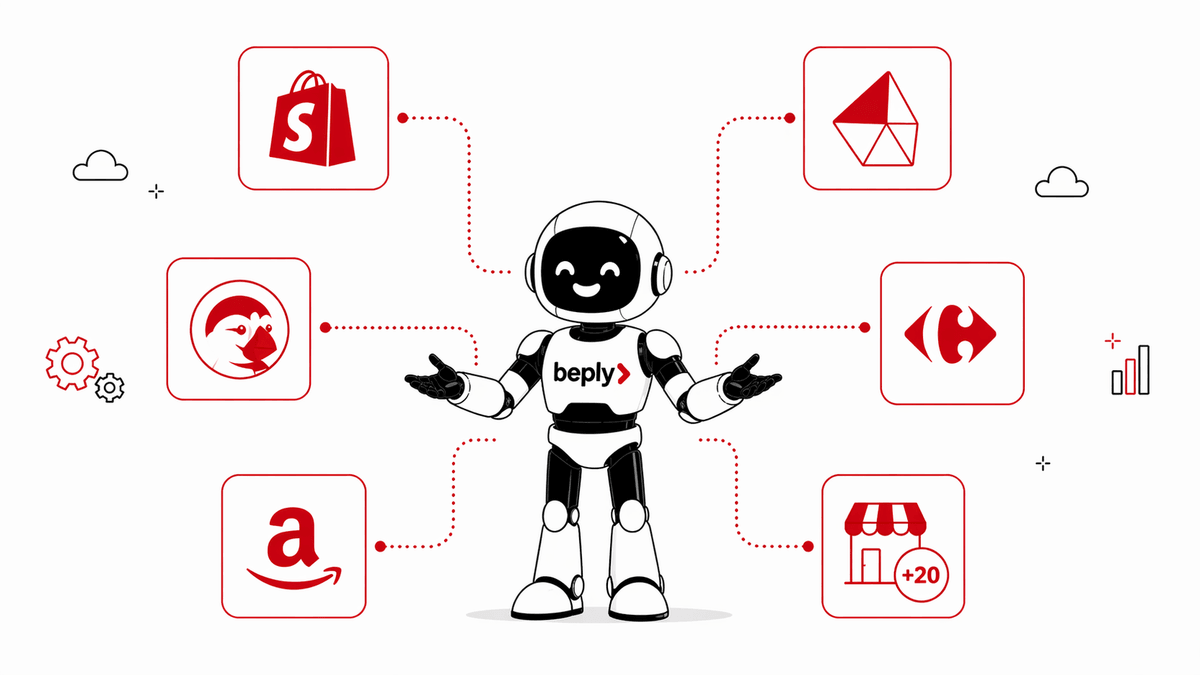 Integraciones de Beply con marketplaces y e-commerce